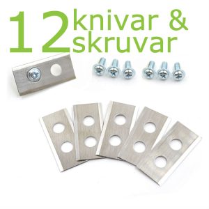 12 knivar till Worx, Kress och Grouw