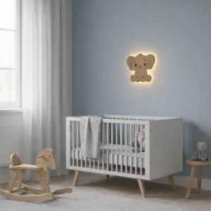 Barnlampa – Elefant – 31x27 cm