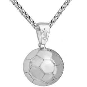 Hängsmycke - Fotboll (silver- och guldfärg)