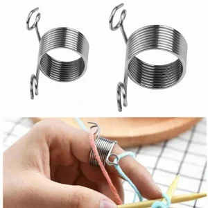 Fingerring som underlättar vid virkning eller stickning