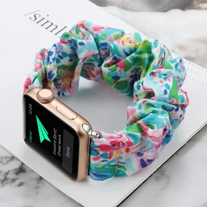 Armband scrunchie till Apple Watch 4, 5, SE, 6 och 7 (42 olika modeller)