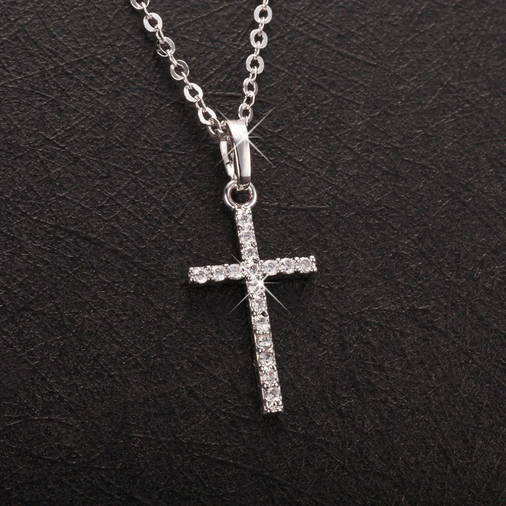 Halsband med kors - med och utan stenar - Bild 8