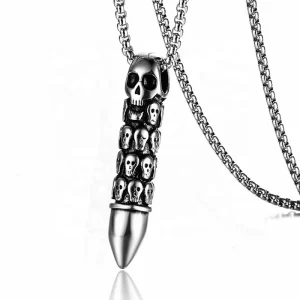 Halsband med hängsmycke - Döskallar