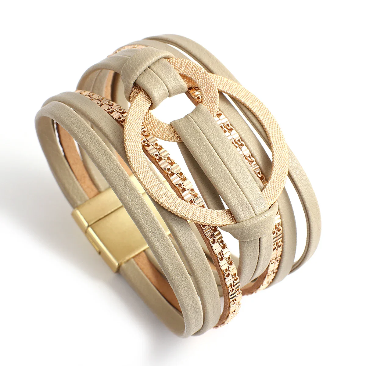 Snyggt armband i flera lager och stilrena detaljer - Bild 6