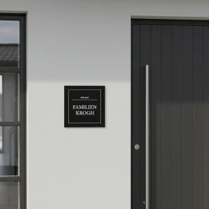 Husbricka - Eget namn - Kvadrat
