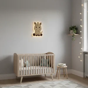 Barnlampa – Zebra – 20x29 cm